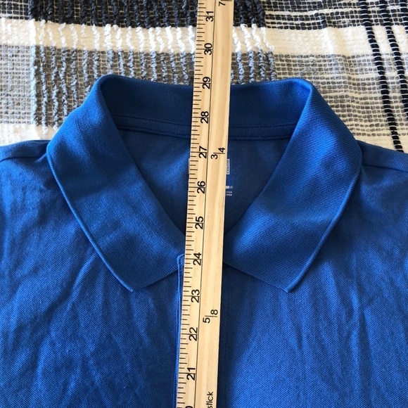 NWT 32 Degrees Mens Polo Sz L Blue Business Casual Work Job Basic Minimalist - Picture 9 of 9